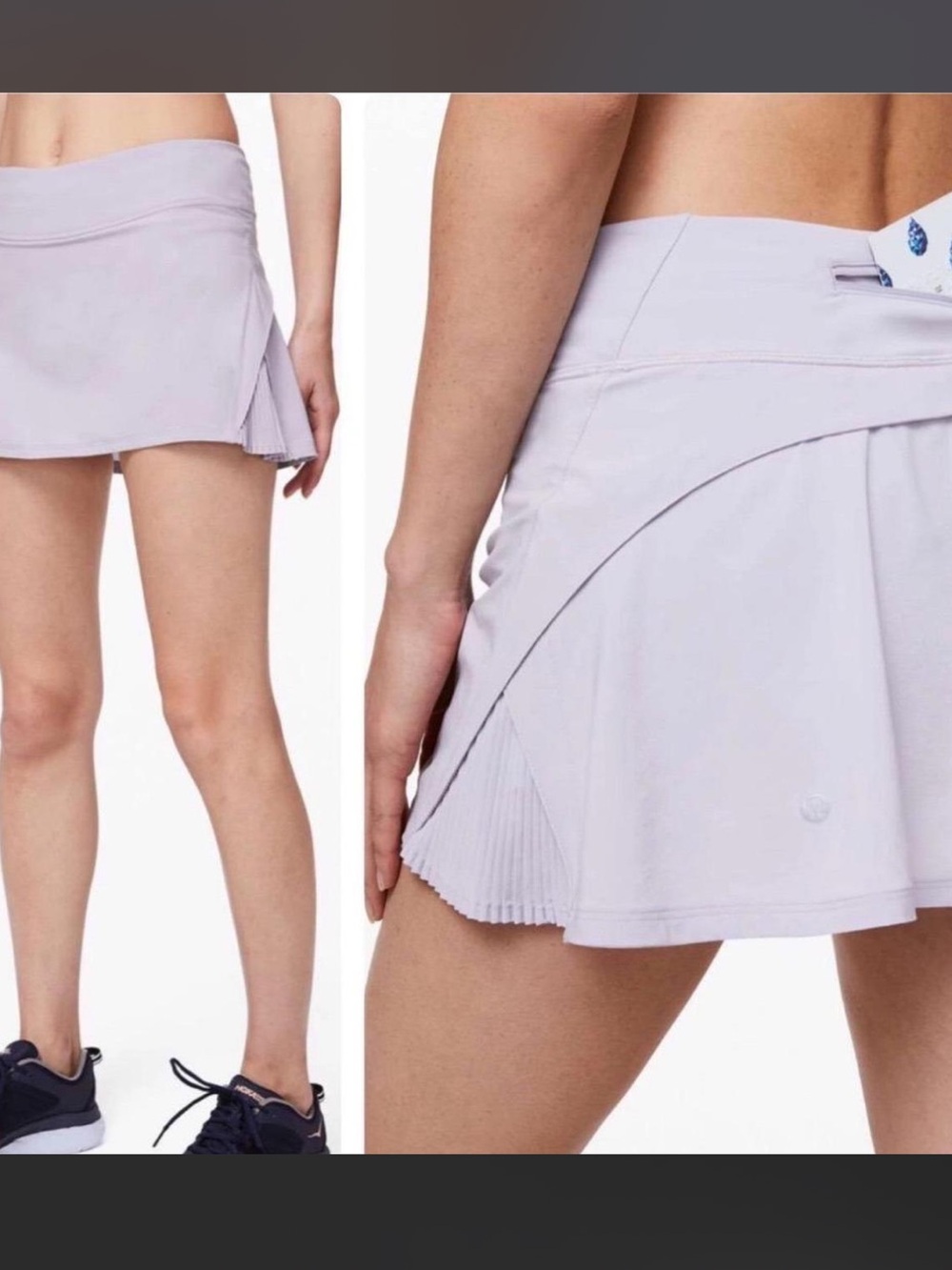 Lululemon Play Off The Pleats Skirt White See Measurements